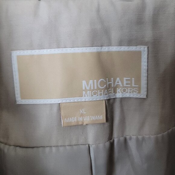 MICHAEL Michael Kors Double Breasted Trench Coat Classic Designer Outerwear - Picture 7 of 13